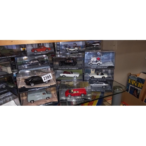 2395 - A James Bond car collection, Models no magazines