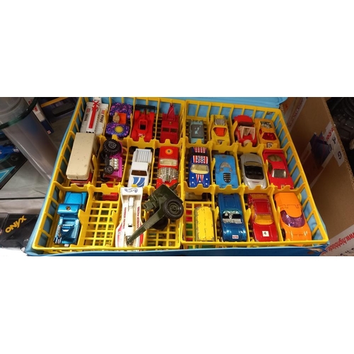 2396 - 2 Matchbox cases & car contents