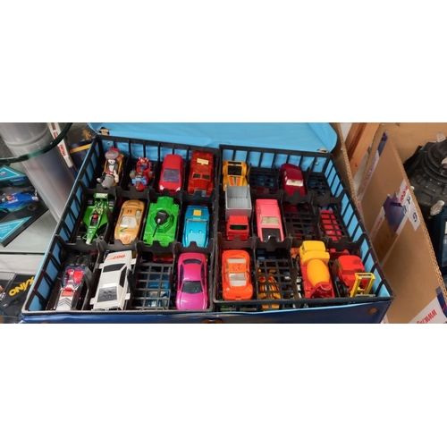 2396 - 2 Matchbox cases & car contents