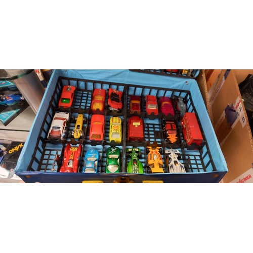 2396 - 2 Matchbox cases & car contents