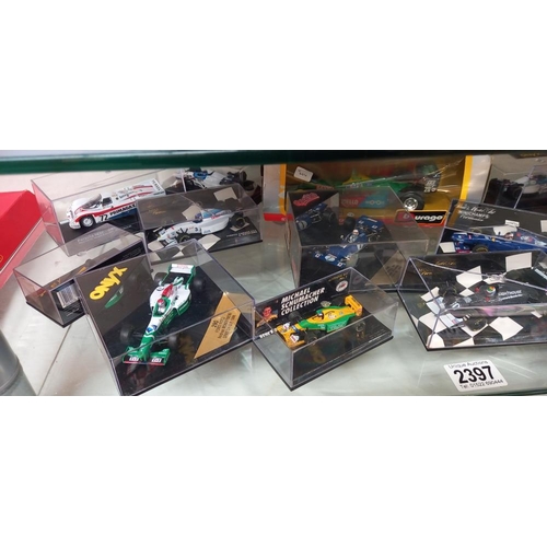 2397 - A good selection of mainly onyx diecast Formula 1 cars