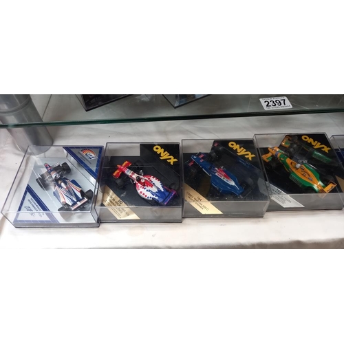 2397 - A good selection of mainly onyx diecast Formula 1 cars