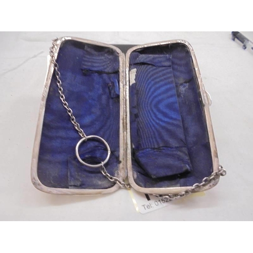 1083 - A silver spectacle case, Birmingham 1924/18.