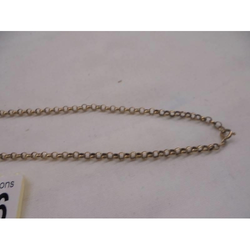 1096 - A 9ct gold neck chain, 8,84 grams.