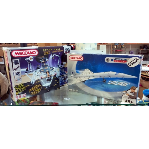 2459 - A boxed Meccano special edition Concorde & space base sets (completeness unknown)