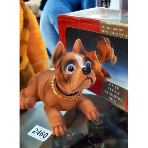 2460 - A boxed vintage nodding dog