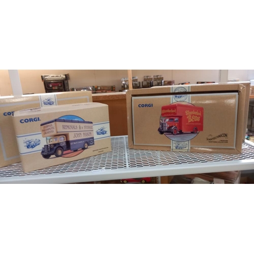 2497 - 5 Corgi classics Bedford '0' series removal vans