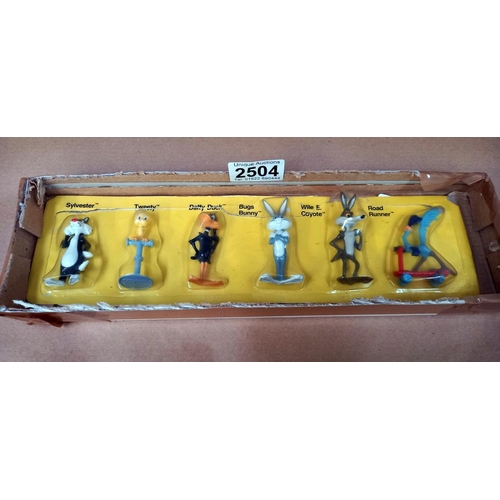 2504 - A quantity of rare unicorn minatures Circa 1987 - 1995 painted white metal figures, Warner Bros cart... 