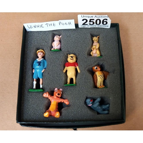 2506 - A quantity of rare unicorn minatures Circa 1987-1995 painted white metal figures, Winnie the Pooh se... 