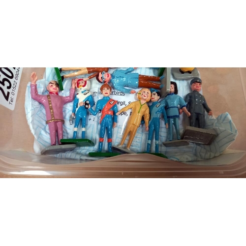 2507 - A quantity of rare unicorn minatures Circa 1987 - 1995 painted white metal figures, Thunderbirds set... 