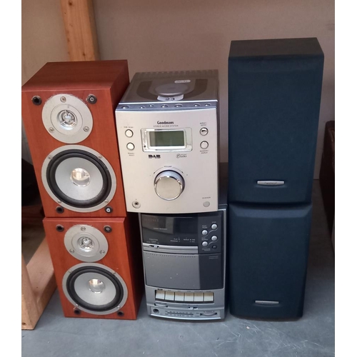 23 - A Goodmans DAB mini system & A Matsui mini system with speakers COLLECT ONLY