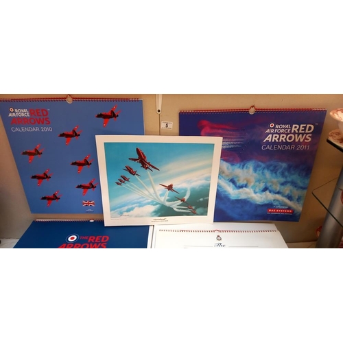 5 - A collection of 15 unused boxed Red Arrows calendars, including; 2 x 2011, 2 x 2010, 2000, 2005, 200... 