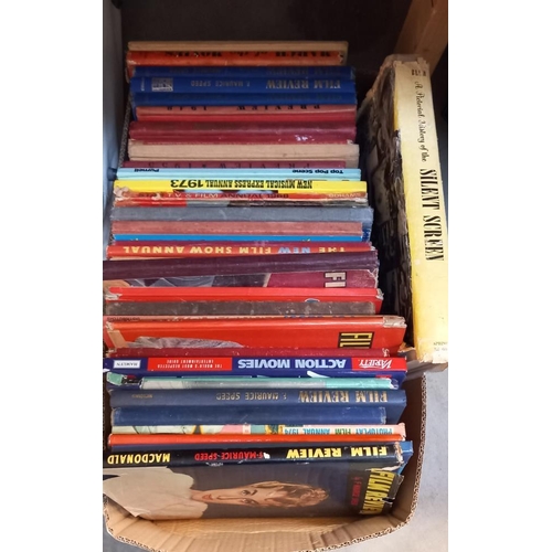 7 - A box of vintage film review books