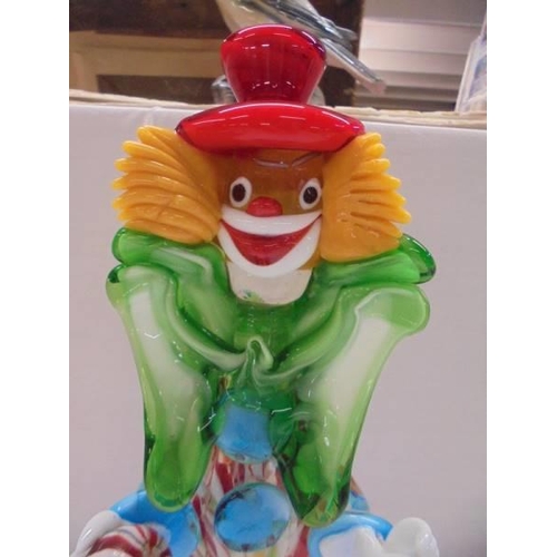 1300 - A Murano style glass clown.