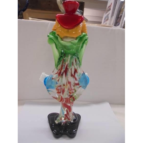 1300 - A Murano style glass clown.