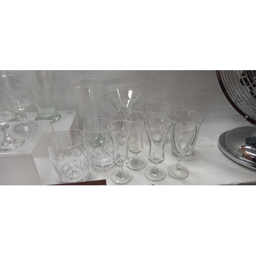 106 - A selection of vintage drinking glasses COLLECT ONLY