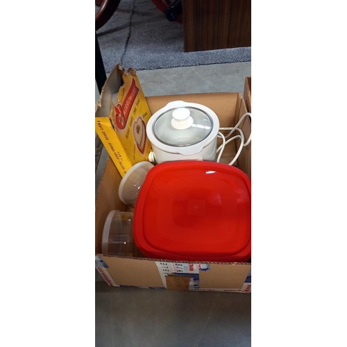 121 - 2 boxes of kitchen items COLLECT ONLY