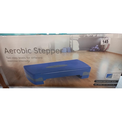 145 - A boxed aerobic stepper COLLECT ONLY