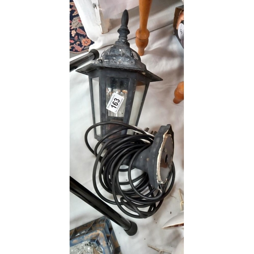 163 - An outdoor electric wall lantern COLLECT ONLY