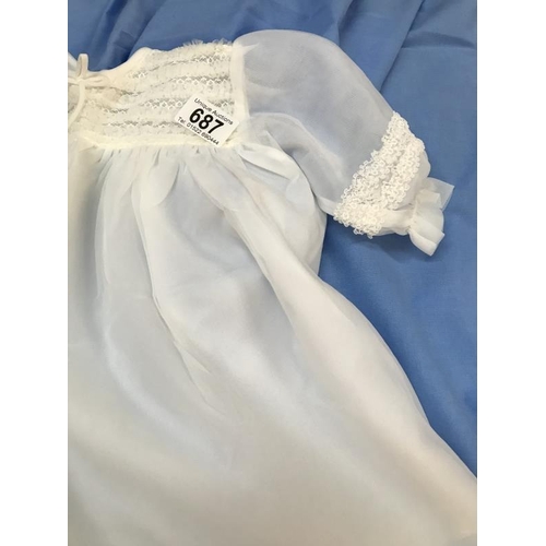 687 - Infants Christening gown