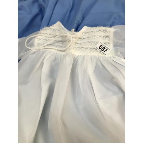 687 - Infants Christening gown