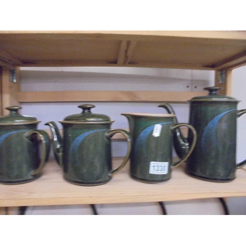 1330 - In excess of sixty pieces of rare Denby Mercury pattern tea and dinnerware, COLLECT ONLY.