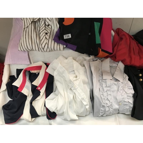 730 - A Large quantity of ladies shirts/ tops. Various sizes