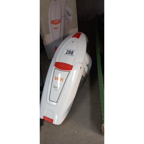 288 - A Vax cordless hand held vacuum cleaner