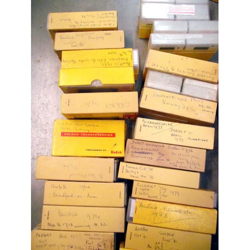 122 - 2 boxes of slides etc including slide viewer COLLECT ONLY