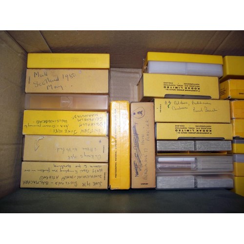 122 - 2 boxes of slides etc including slide viewer COLLECT ONLY