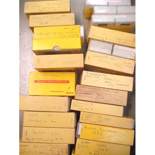 122 - 2 boxes of slides etc including slide viewer COLLECT ONLY