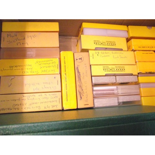 122 - 2 boxes of slides etc including slide viewer COLLECT ONLY