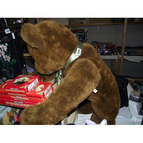 2486 - A large German Hermann limited Teddy Bear, height 97cm, No 56/200