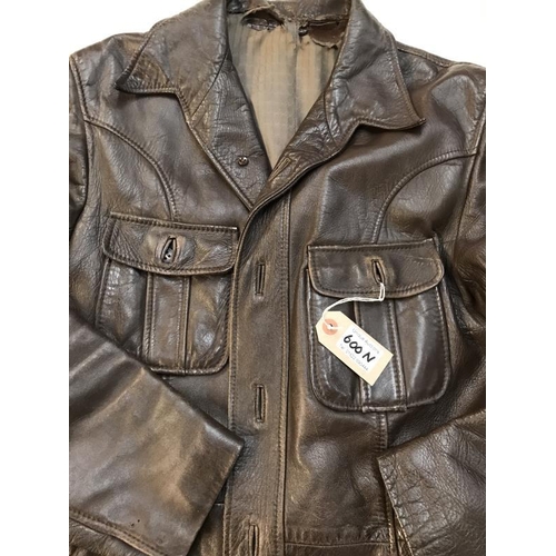 600N - Lovely Soft Leather Men's Jacket. Age related wear & damage