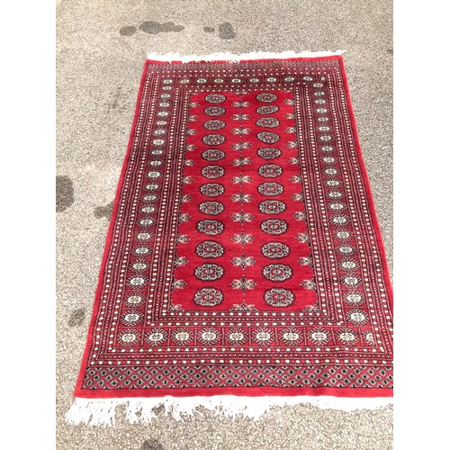 769 - Red Patterned rug 120x200cm approx