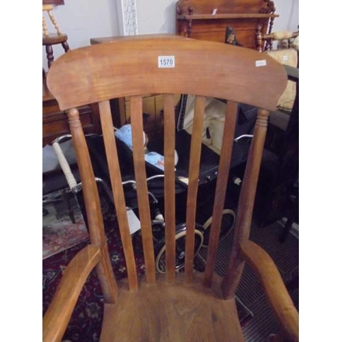 1570 - An oak Windsor chair, COLLECT ONLY.