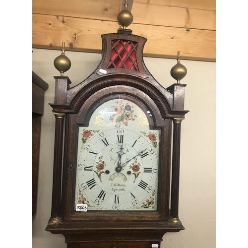 1580B - Grandfather clock
Good Working order with flower design 
T. Kilhan Epworth