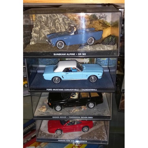 2395 - A James Bond car collection, Models no magazines