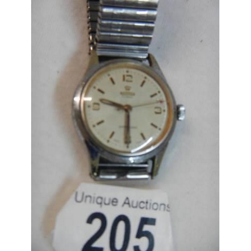 205 - A Roamer automatic 17 jewel super shock swiss made watch.