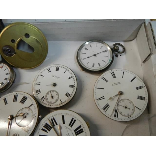 213 - A good selection of watch and pocket watch spares.