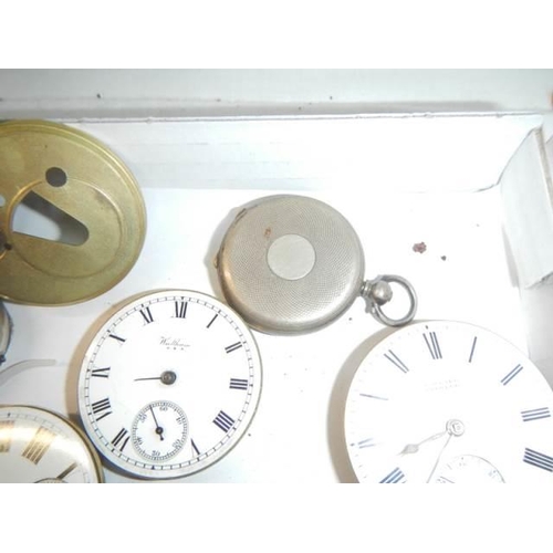 213 - A good selection of watch and pocket watch spares.