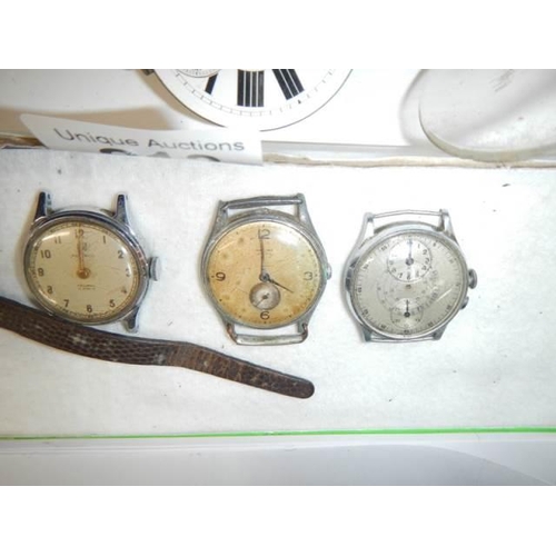 213 - A good selection of watch and pocket watch spares.