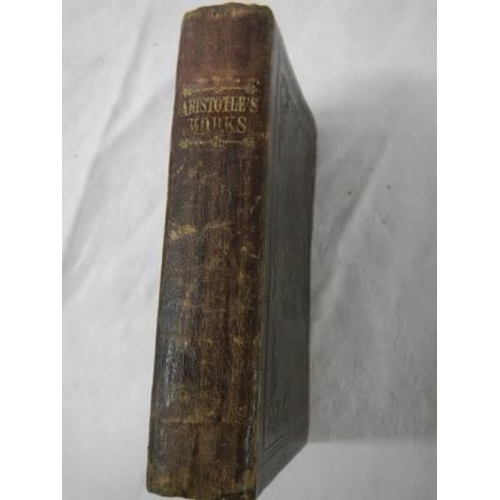 235 - An early Victorian leather bound volume of 'The Works of Aristotle'.