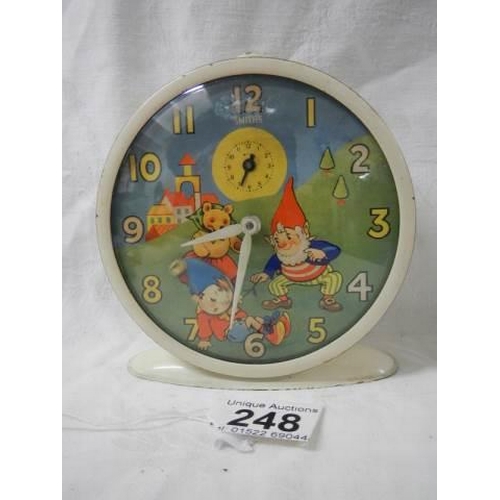 248 - A novelty 'Noddy' alarm clock.