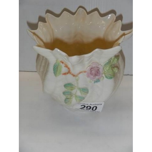 290 - A Belleek bowl in good condition.