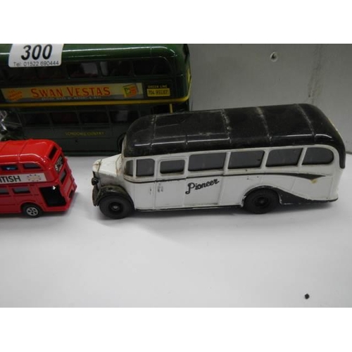 300 - A quantity of die cast buses.