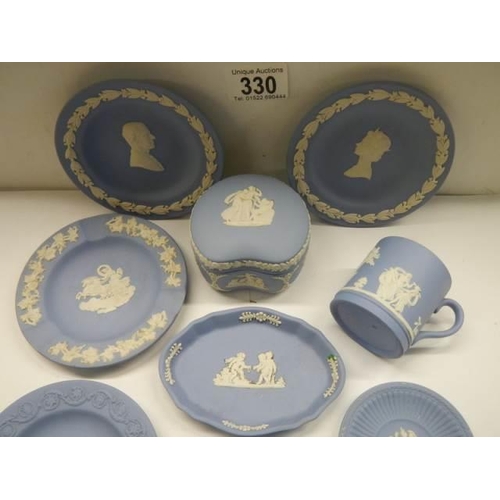 330 - Twelve piece of Wedgwood Jasper ware.