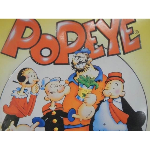 342 - A metal 'Popeye' sign, 29 x 36 cm.