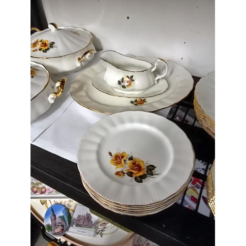 599 - A Bone china part dinner service