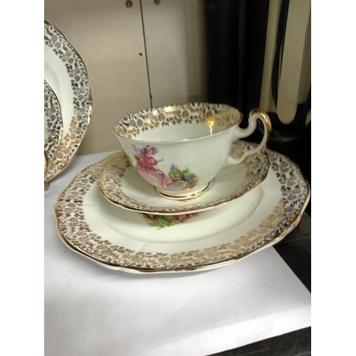 603 - An imperial bone china trio (6 trios)